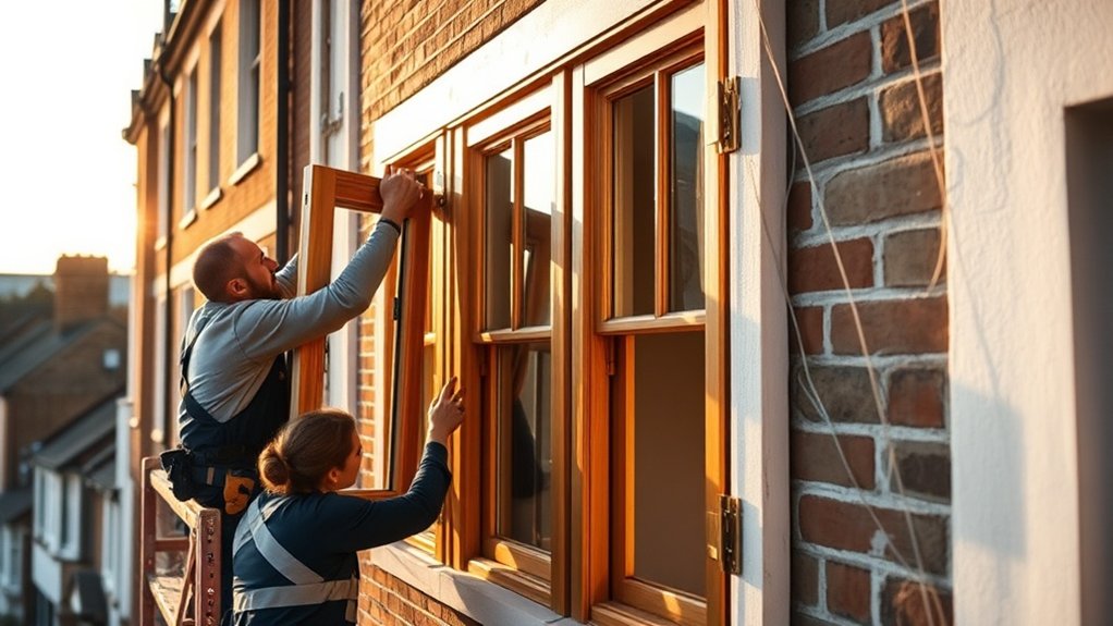 Wooden Window Installation Golders Green