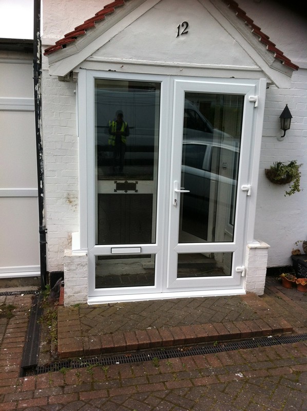 uPVC French doors fitted as front entrance in Golders Green